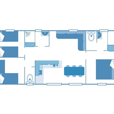 Parque de Campismo Playa Del Sol 6p 3bdrms 2bthrms *
