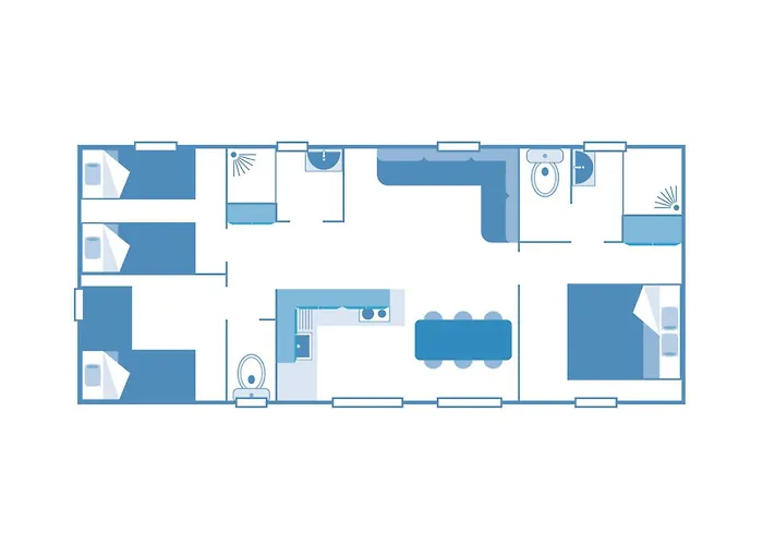 Parque de Campismo Playa Del Sol 6p 3bdrms 2bthrms *